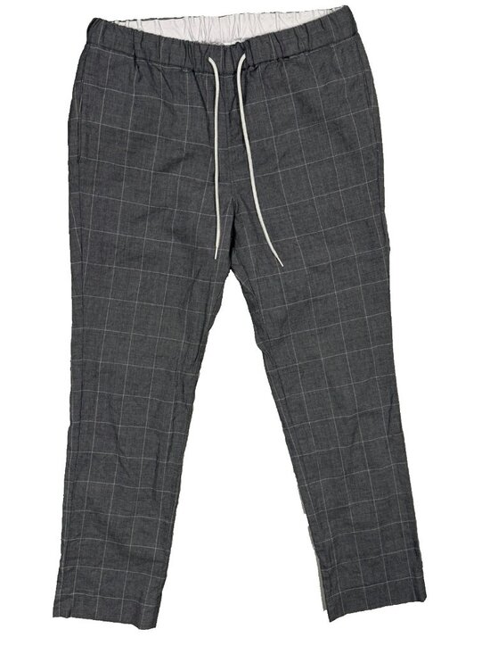 United Arrows Pants - Beauty&Youth United Arrows 100% Wool Pants Windowpane Trousers Grey Medium